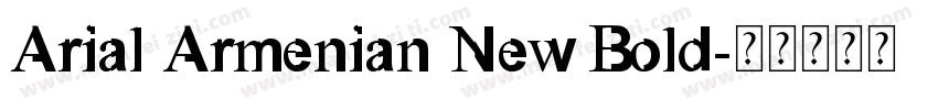 Arial Armenian New Bold字体转换